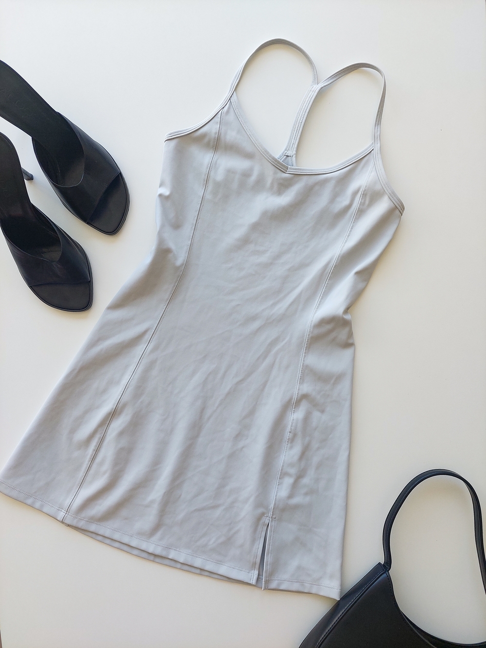 Aritzia Golden XXS Gray Activewear Dress TNA Mini Short Sporty Tennis
